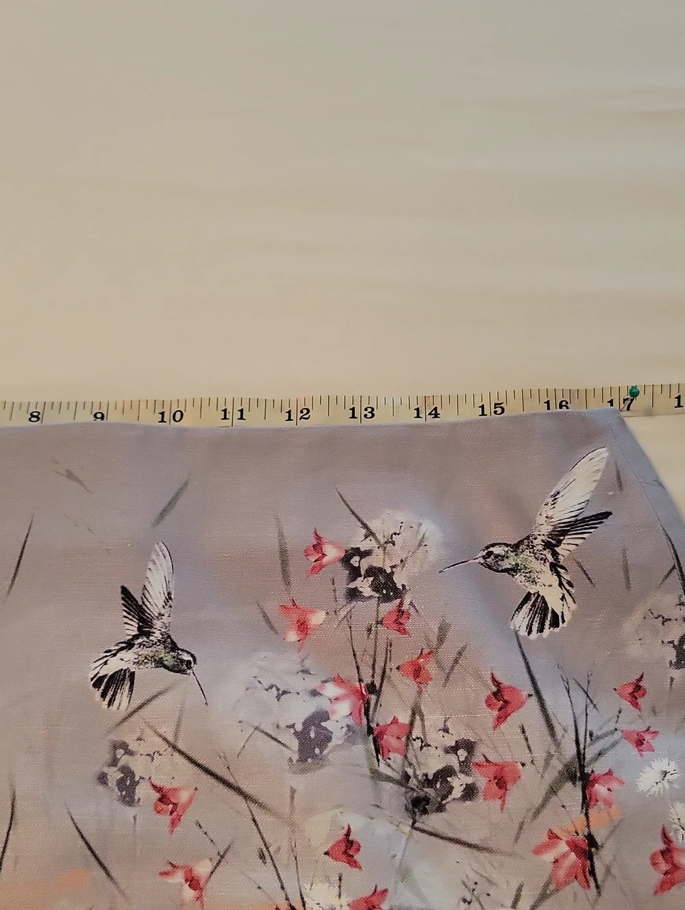 Talbots Floral Ombre A-Line Petite Skirt in Floral Peach and White SZ 14P